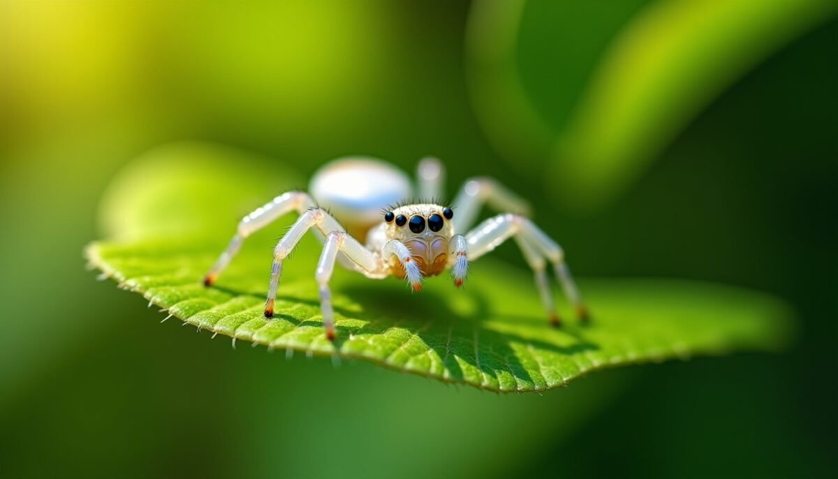 Araignée blanche : guide complet pour l'identification, l'habitat et ses comportements essentiels