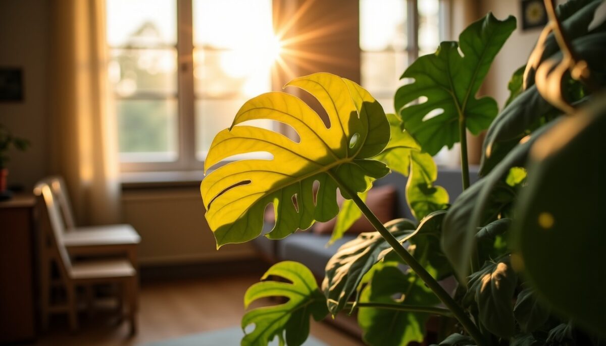 Feuille jaune sur Monstera : comprendre les causes et solutions pour la sauver