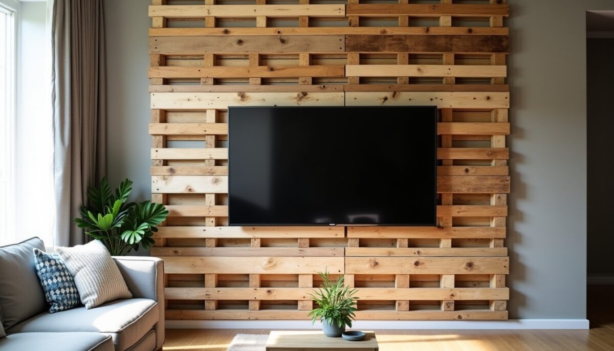 Créer une paroi TV en palettes de bois : guide pratique, économique et créatif