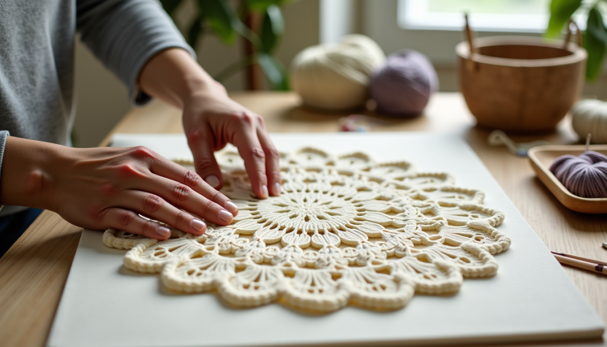 Finition professionnelle : l'impact réel du blocage sur vos pièces au crochet Finition professionnelle : l'impact réel du blocage sur vos pièces au crochet